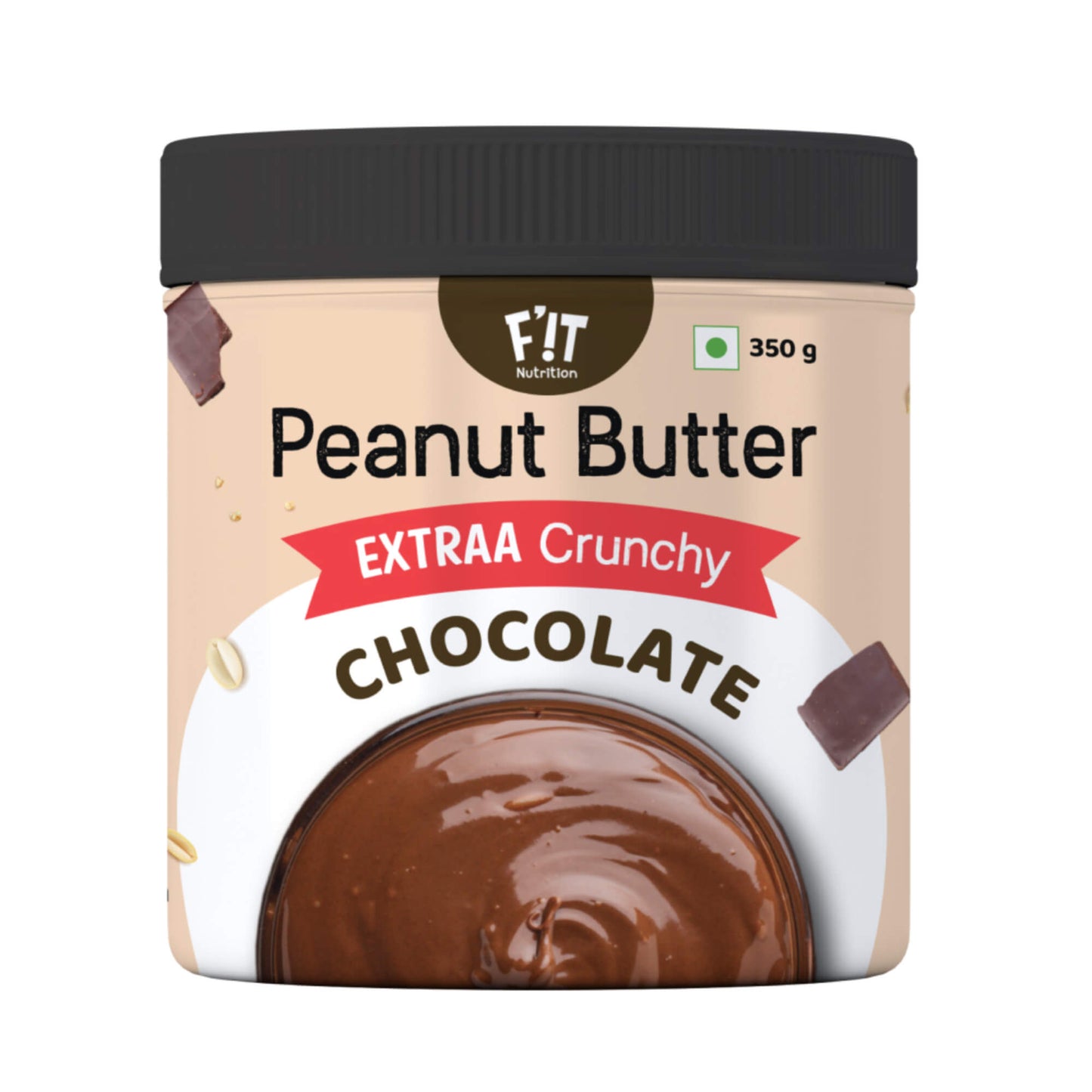 Chocolate Peanut Butter EXTRAA Crunchy | Rich in Protein | Vegan | Gluten Free | 350g