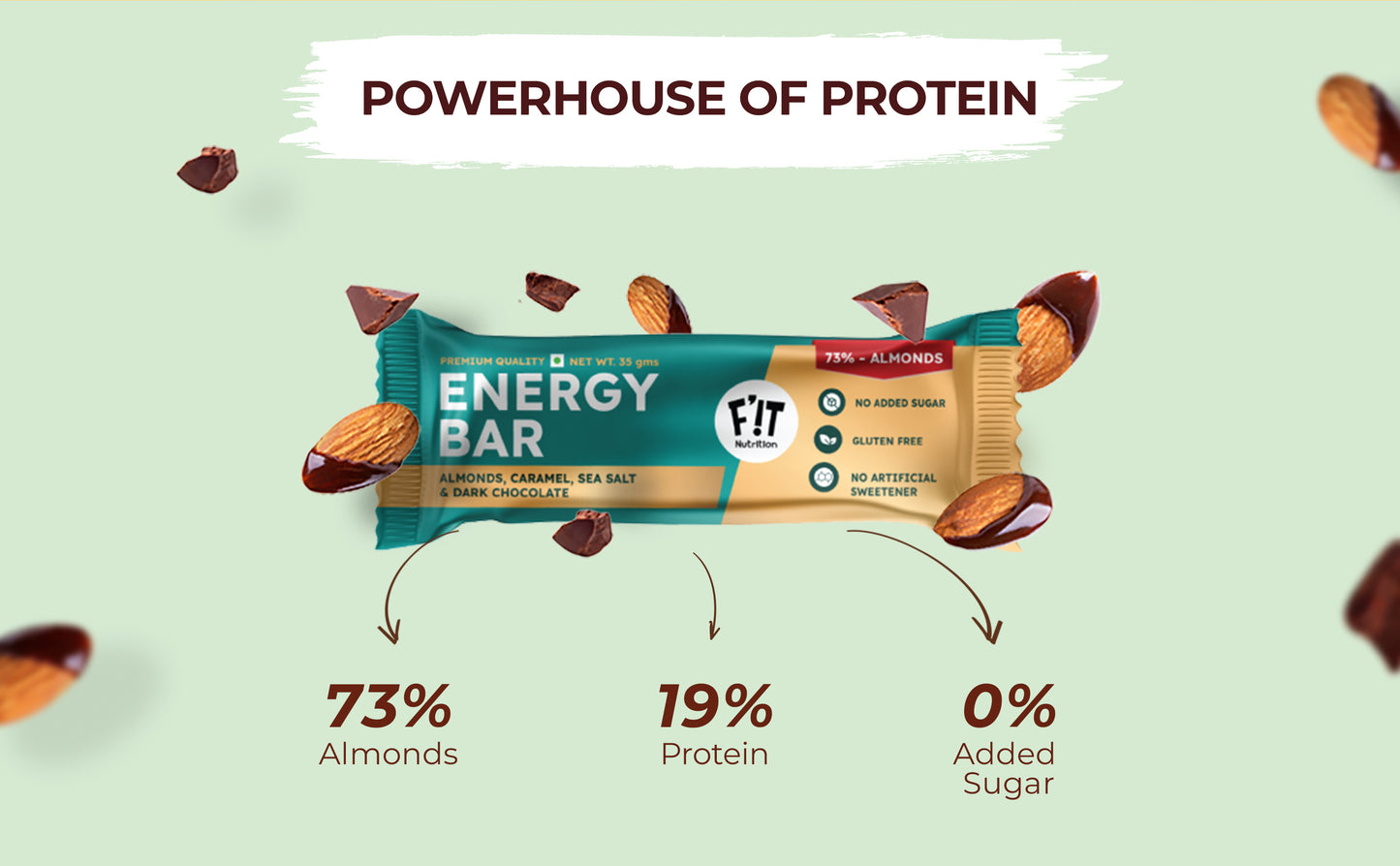 Energy Bar Combo Apricot Almond & Coconut-2| Almond Sea Salt-1 | Seeds, Nuts & Cranberries-1- GrowfitterXF'iT
