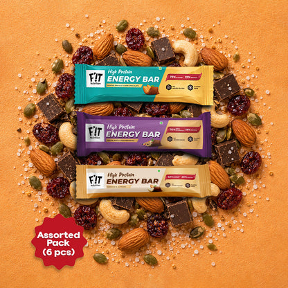 Assorted Energy Bar - Pack of 6 (Each variant 2 pcs)