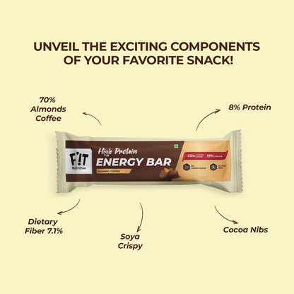 Coffee Almond Energy Bar - Pack of 5