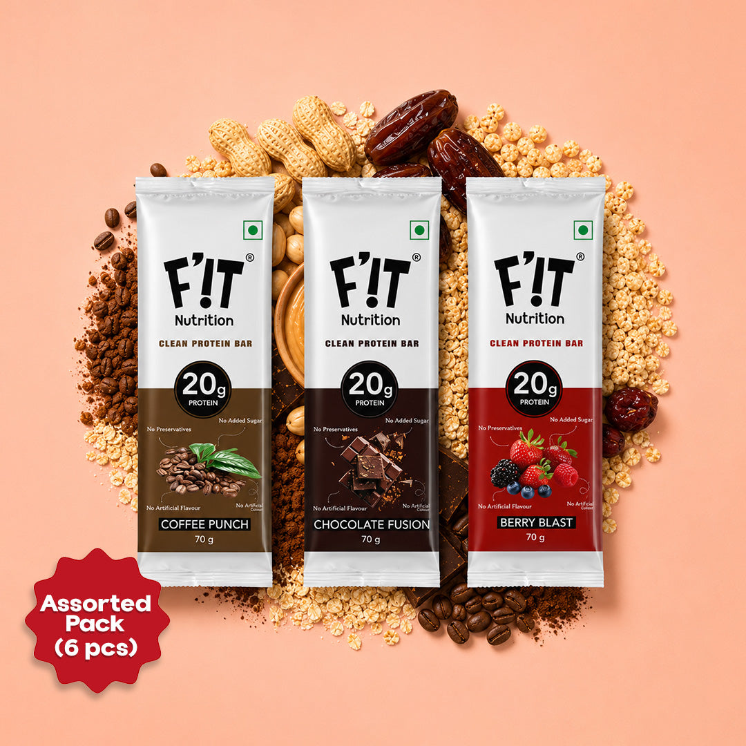 Assorted 20g Protein Bar - Pack of 70g x 6 (Each variant 2 pcs)