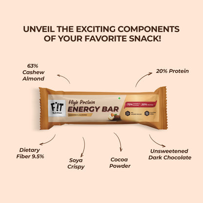 Cashew Almond Energy Bar - Pack of 5