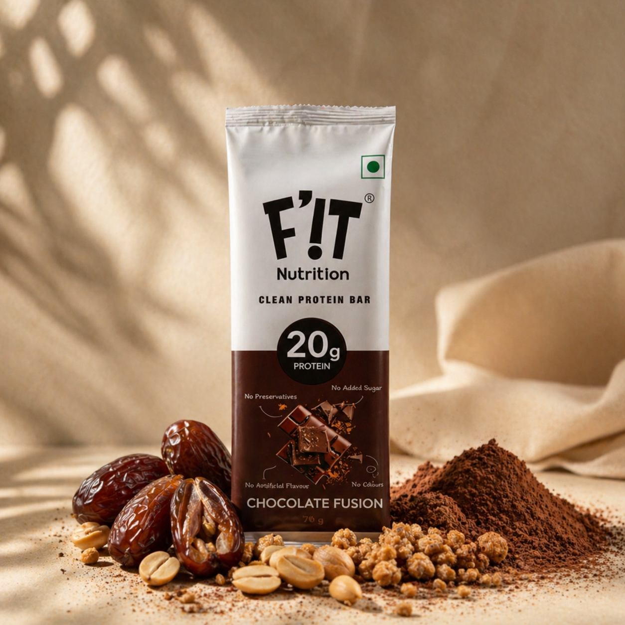 Chocolate Fusion High Protein Bar - 20g Protein - Pack of 4