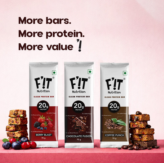 All in One Trial pack - 20g Protein Bars(3 pcs), Energy Bars(3 pcs), Mini Protein Bars(2 pcs) & Cookies(2 pcs)