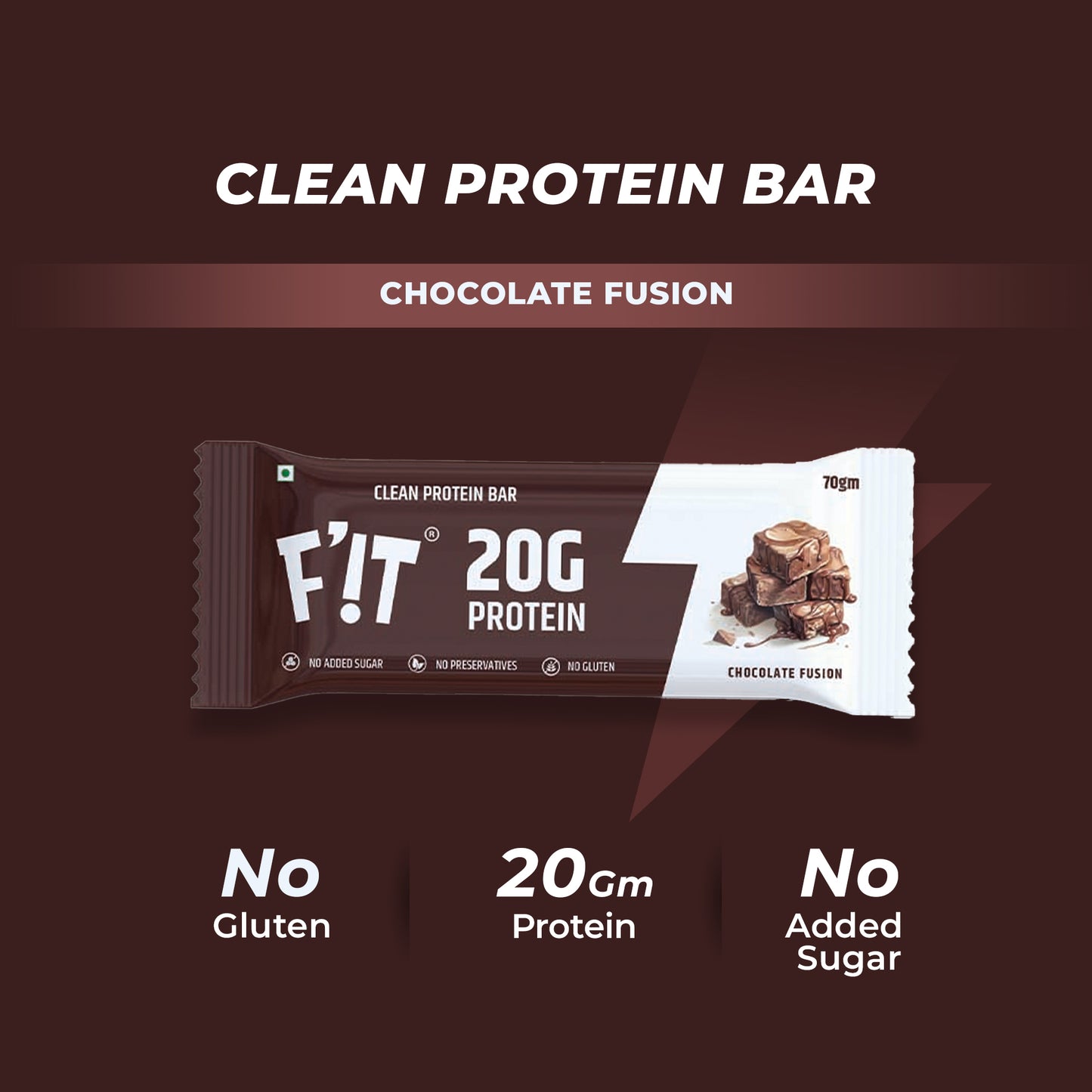 High Protein Bars Combo (Chocolate Fusion | Berry Blast | Roasted Coffee) - 20g Protein - Pack of 6
