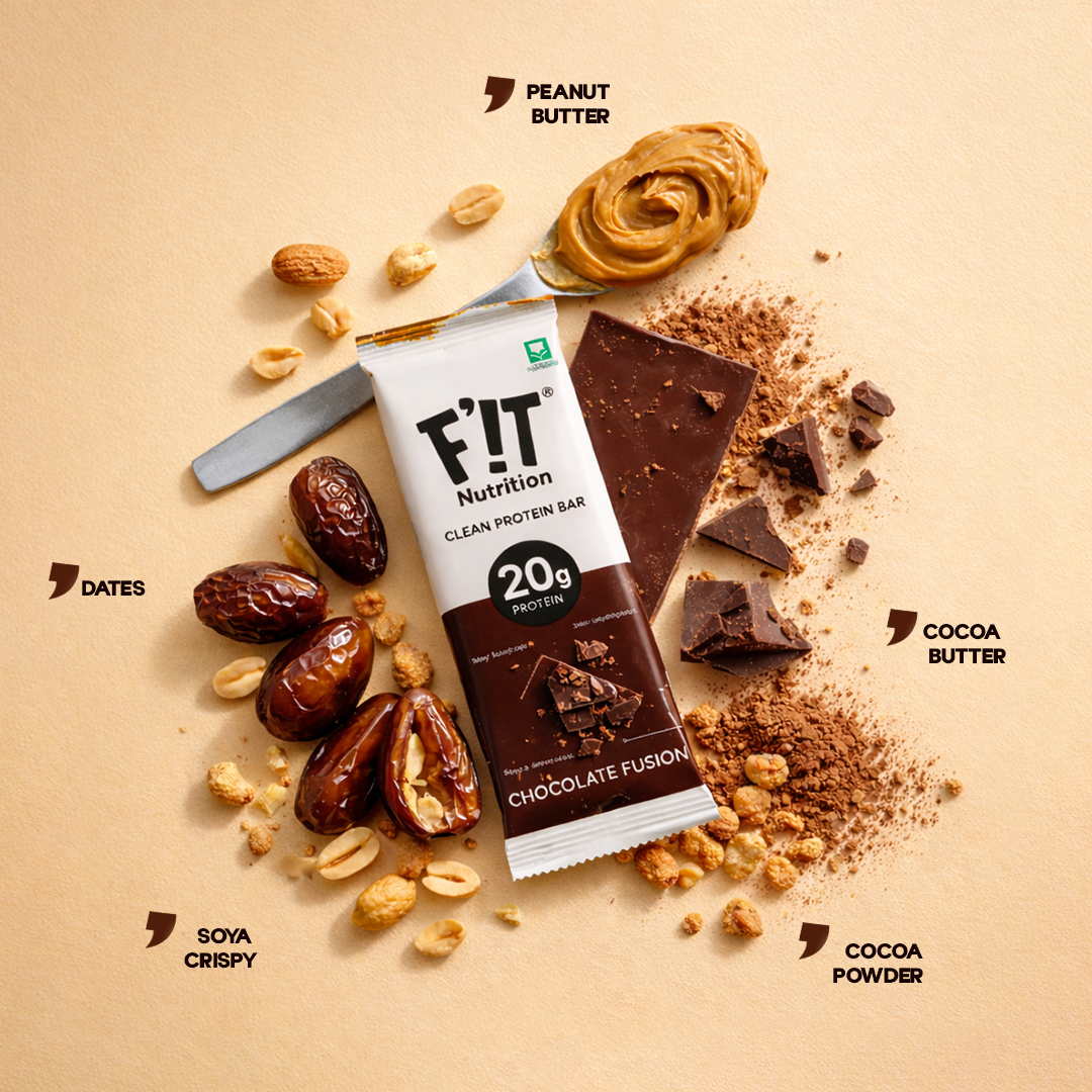 Chocolate Fusion High Protein Bar - 20g Protein - Pack of 4