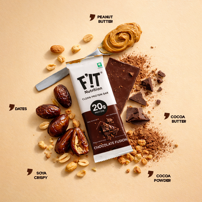 Chocolate Fusion High Protein Bar - 20g Protein - Pack of 4