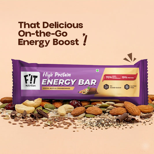 Seeds, Nuts & Cranberry Energy Bar - Pack of 5