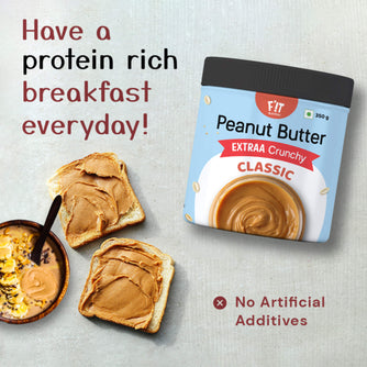 Classic Peanut Butter EXTRAA Crunchy | Rich in Protein | Gluten Free | 350g